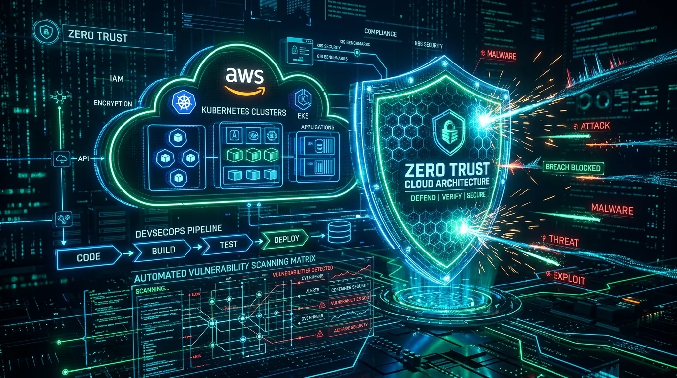 Zero-Trust Cloud Architecture: Implementing Enterprise DevSecOps on AWS & Kubernetes